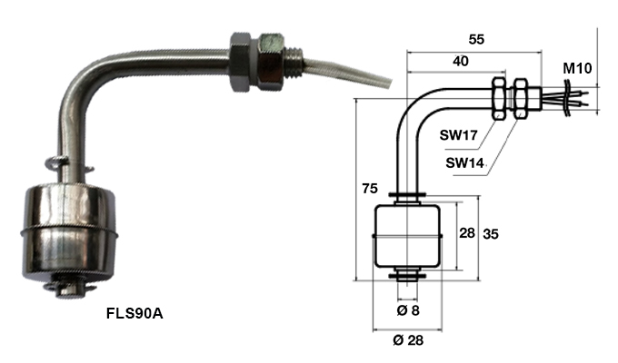 phao bao mức nước, phao inox