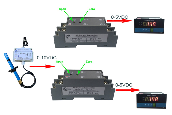 Bộ chuyển đổi tín hiệu 0-10VDC sang 0-5VDC