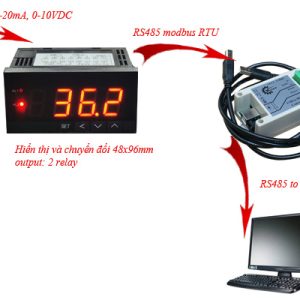 Bộ chuyển đổi tín hiệu PT100 sang RS485