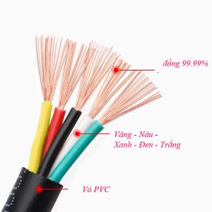 Dây điện năm lõi 5x0.3mm