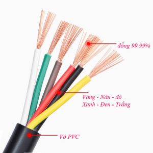 Dây điện sáu lõi 6x0.2mm