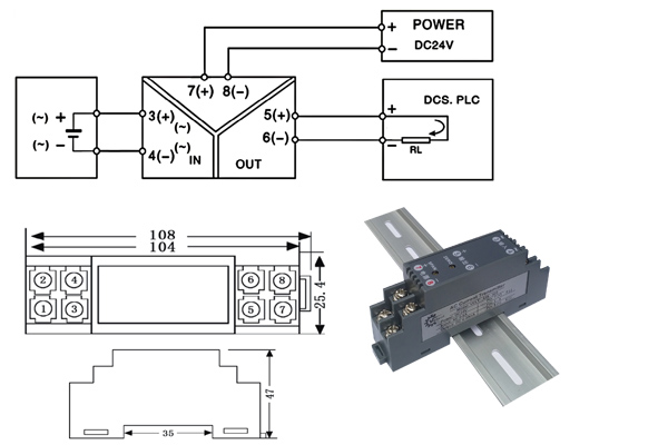Bộ chuyển đổi tín hiệu 0-10VDC sang 0-5VDC